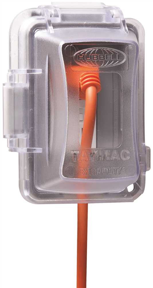 Taymac® Extra Duty® Non Metallic Standard Single Gang In Use Weatherproof Cover, Clear