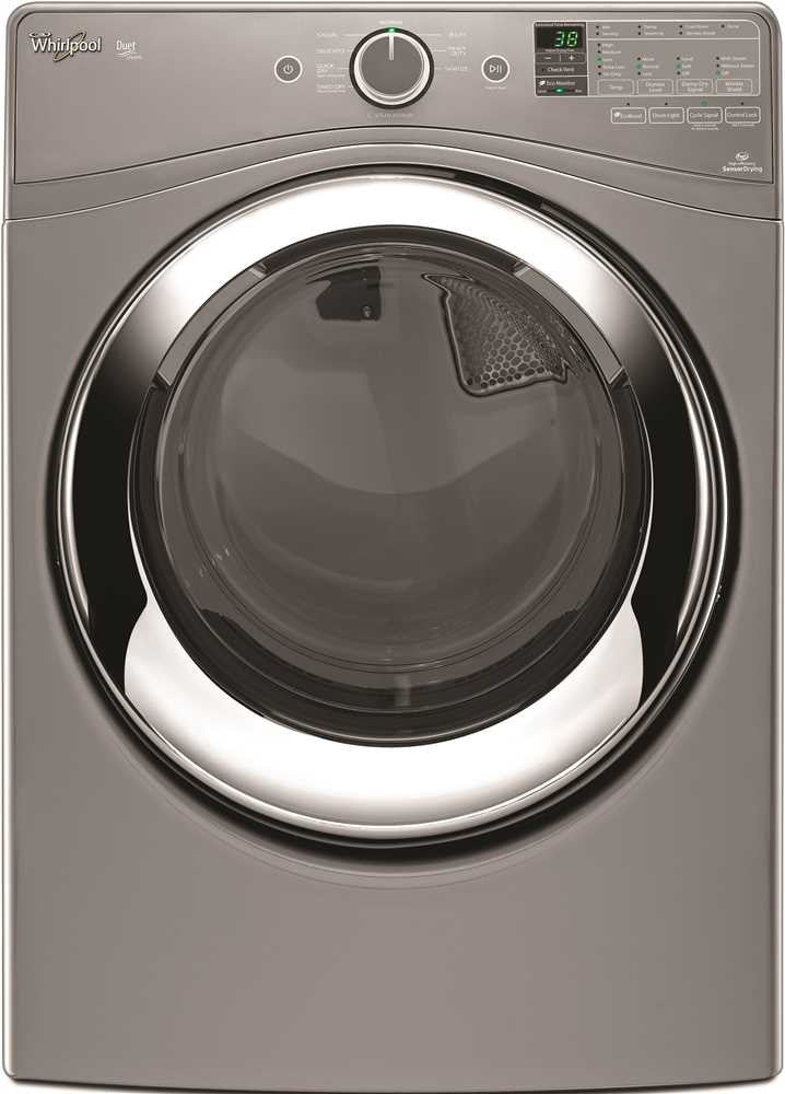 Whirlpool® Duet® 7.3 Cu. Ft. Front Load Electric Steam Dryer, Chrome Shadow, 9 Cycles