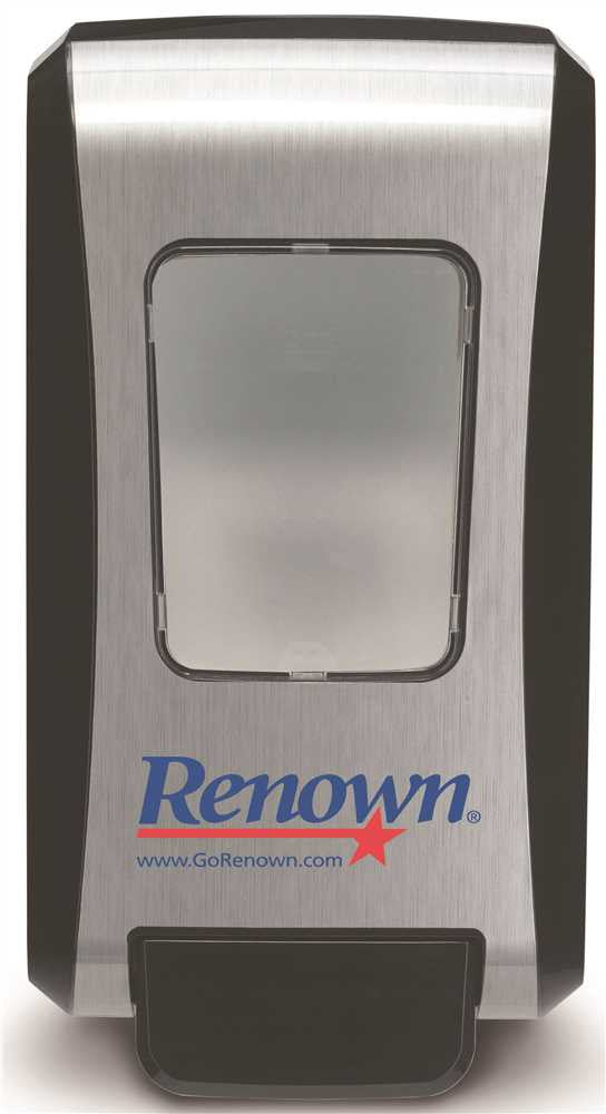 Renown® Fmx-20™ Hand Soap Dispenser, Black-chrome