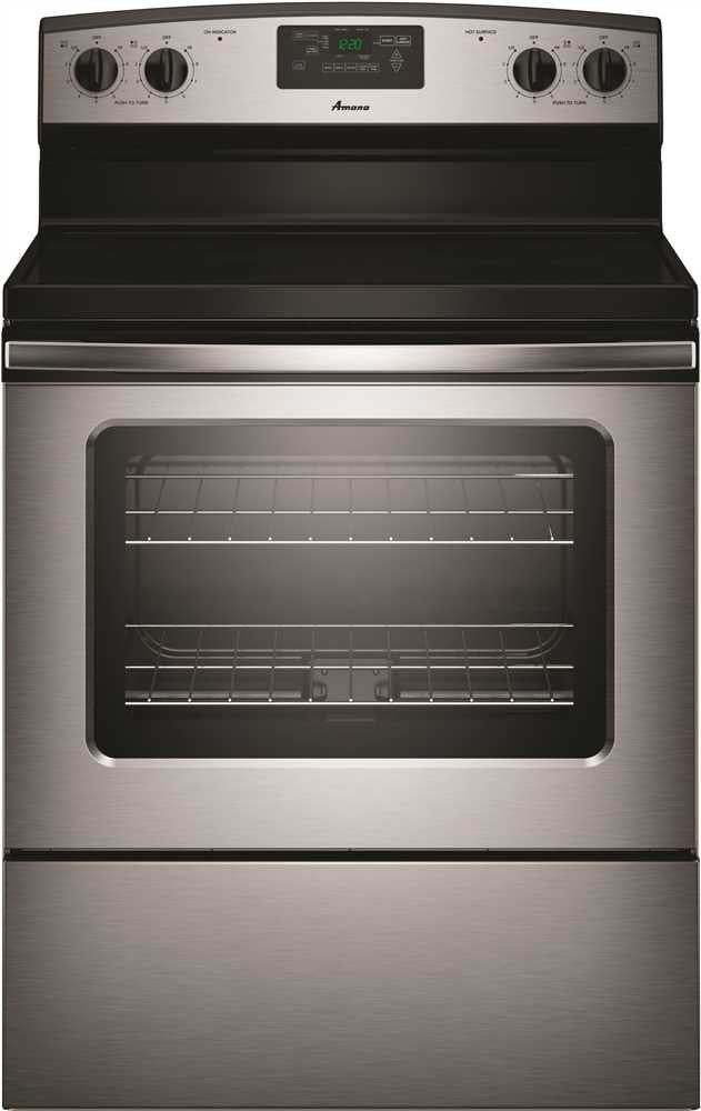 Amana® 4.8 Cu. Ft. Smooth Top Electric Range With Radiant Elements, Stainless Steel