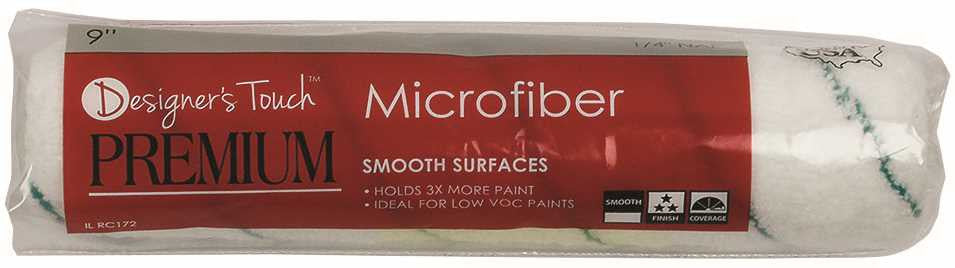 Designer Touch™ Premium Roller Cover, Microfiber, 9 In. X 1-4 In. Nap