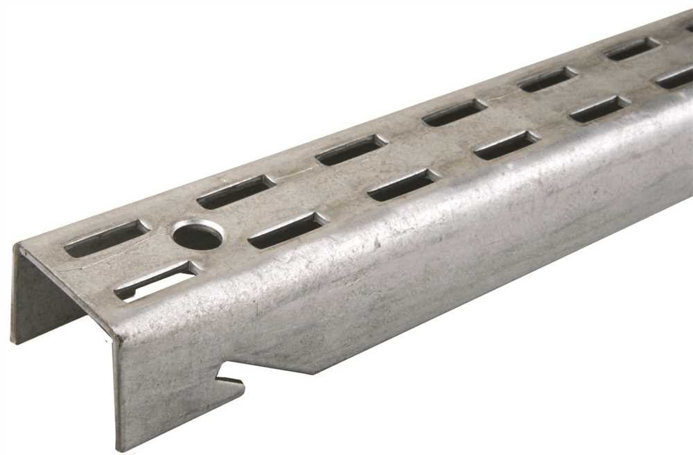 Fast Mount® Galvanized Steel Wall Standard, Heavy-duty Storage System, 6 Ft.
