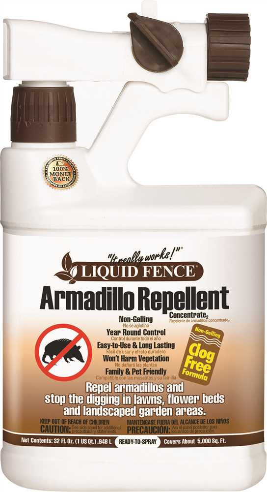 Liquid Fence® Armadillo Repellent, Concentrate, Ready-to-spray, 1 Quart