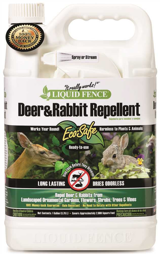Liquid Fence® Deer And Rabbit Repellent, Ready-to-use, 1 Gallon