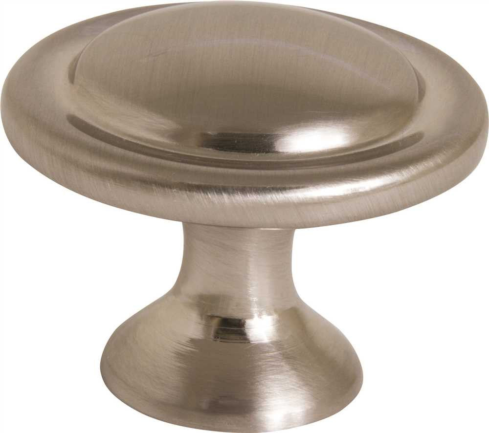 Anvil Mark® Bi-fold Door Knob, 1-3-4 In., Satin Nickel, 5 Per Pack