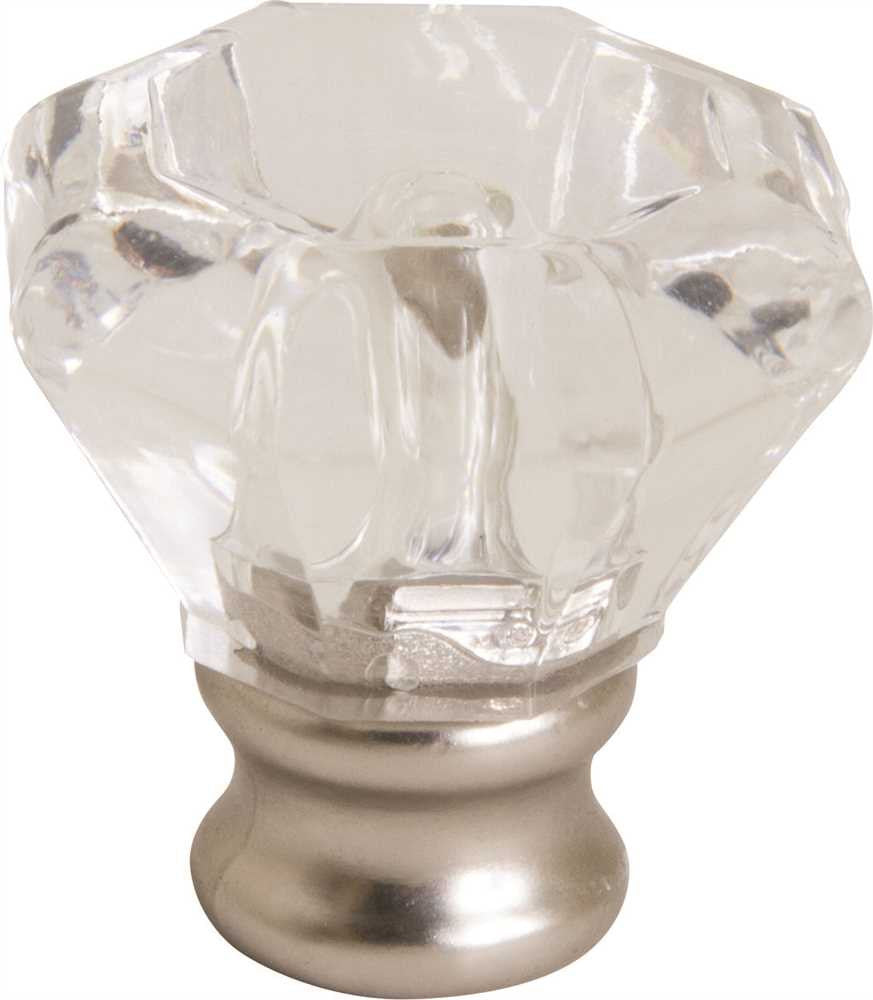 Anvil Mark® Cabinet Knob, 1-1-4 In., Acrylic-satin Nickel, 5 Per Pack
