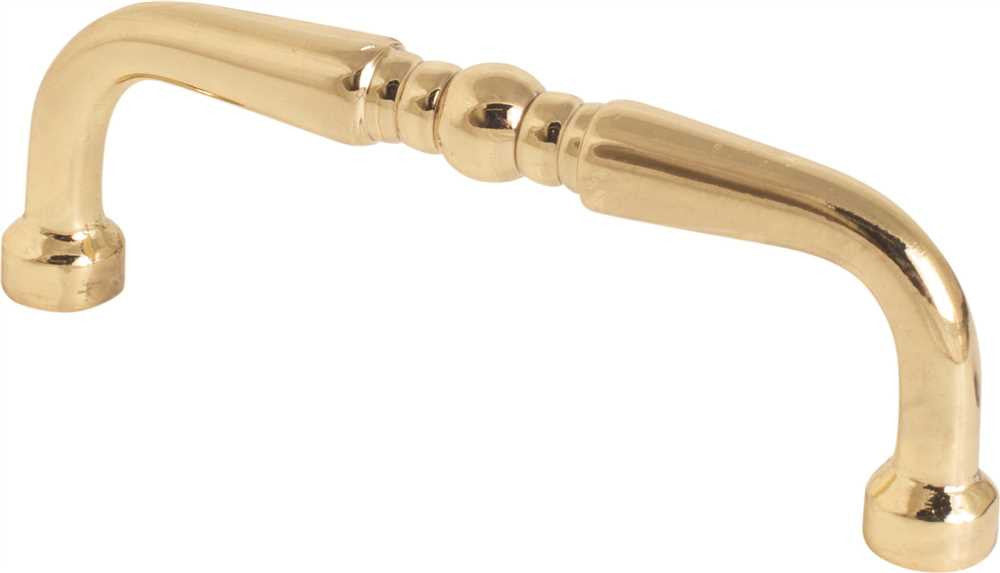 Anvil Mark® Decorative Drawer Pull, 3 In., Polished Brass, 5 Per Pack