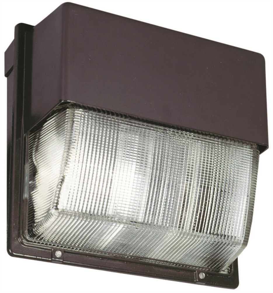 Acuity Brands™ Die-cast Metal Halide Wall Pack With Lamp, Super Cwa Pulse Start Multi-tap Ballast, 175 Watts, Dark Bronze