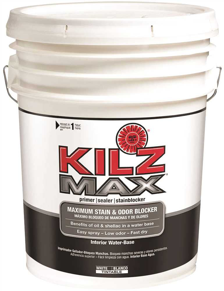 Kilz® Max Water-based Primer, Interior, White, 5 Gallon