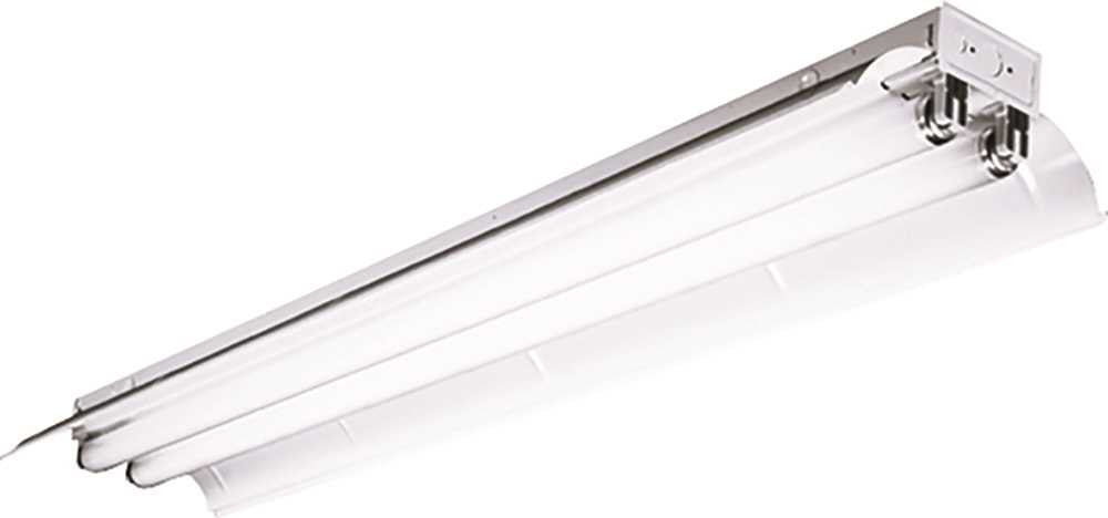 Columbia Lighting® Fluorescent Columbia Industrial Lighting® Fixture, 8 Ft., Uses 2 T8 Lamps, Solid Reflector, Instant Start