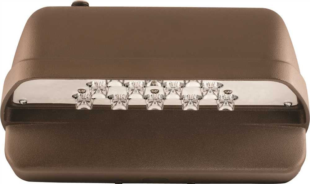 Hubbell Lighting® Led Laredo Compact Wall Pack, 12 Leds, 120-277 Volts, 5000k, Type Iii Ies Distribution, Bronze