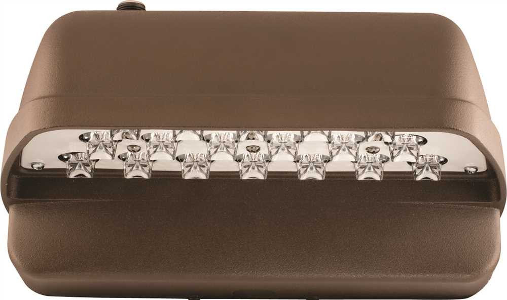 Hubbell Lighting® Led Laredo Compact Wall Pack, 18 Leds, 120-277 Volts, 5000k, Type Iii Ies Distribution, Bronze