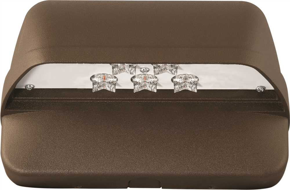 Hubbell Lighting® Led Laredo Compact Wall Pack, 5 Leds, 120-277 Volts, 5000k, Photocontrol