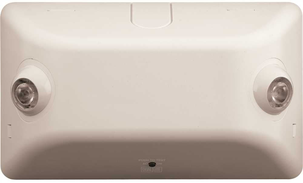 Dual-lite® Led Architectural Emergency Light, Damp Location Listed, No Self-diagnostics, 2 Watts, White