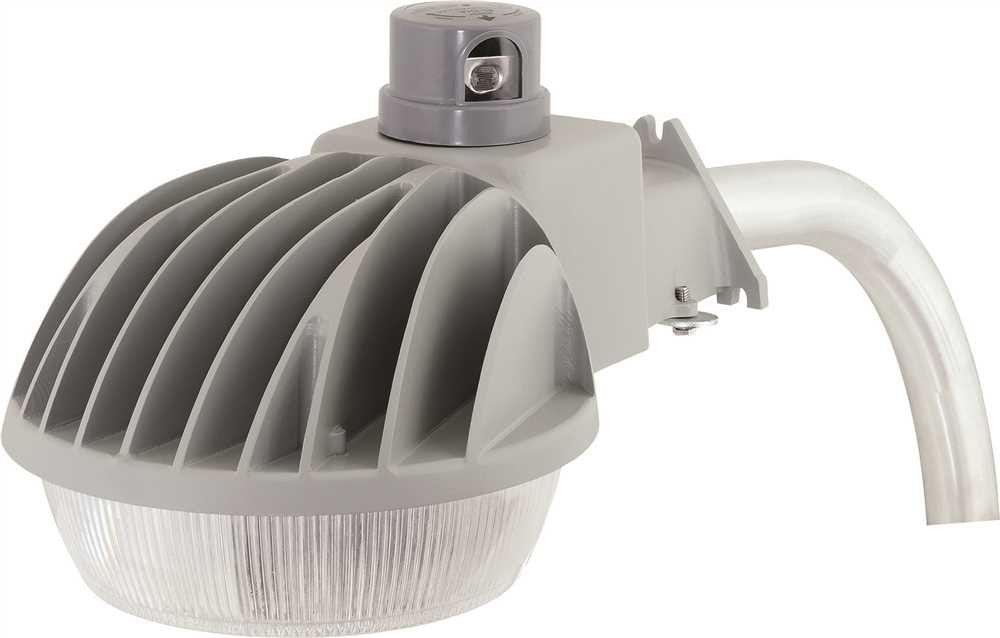 Hubbell Lighting® Led Dusk-to-dawn Multipurpose Fixture, 40 Watts, 120 Volts, 5000k, Arm Included