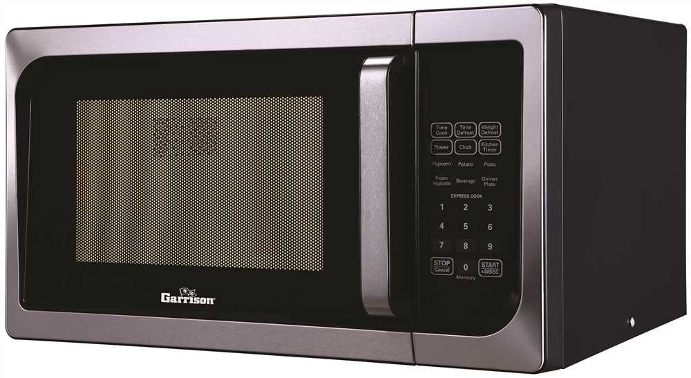 Garrison® 0.9 Cu.ft. Countertop Microwave Oven, Stainless Steel