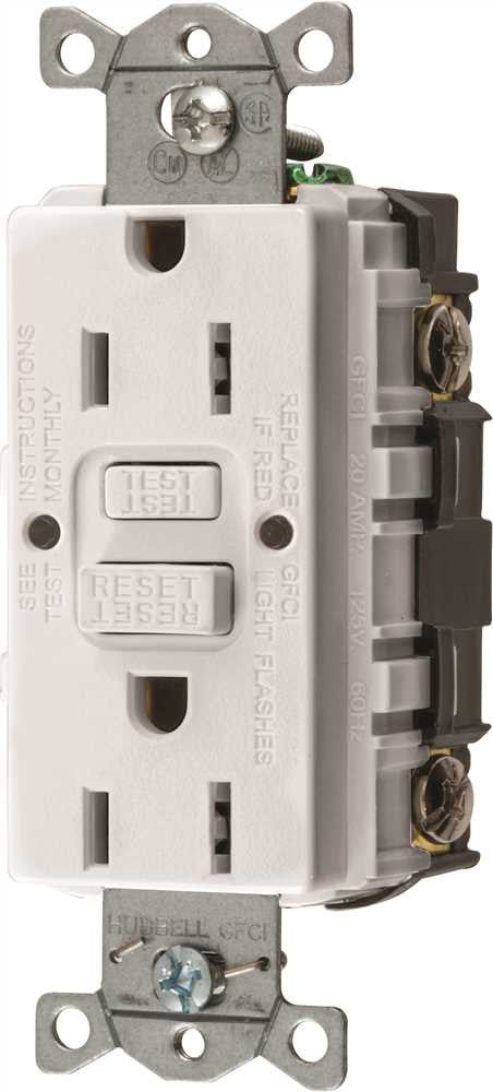 Hubbell® Autoguard® Commercial Standard Gfci Receptacle, White, Nema 5-15r, 125 Volts, 15 Amps