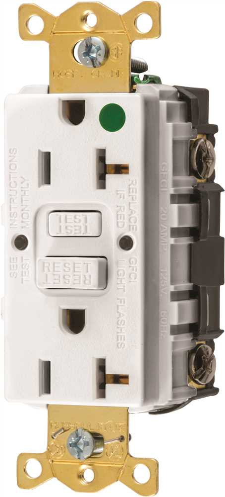 Hubbell® Autoguard® Hospital Grade Standard Gfci Receptacle, White, Nema 5-20r, 125 Volts, 20 Amps