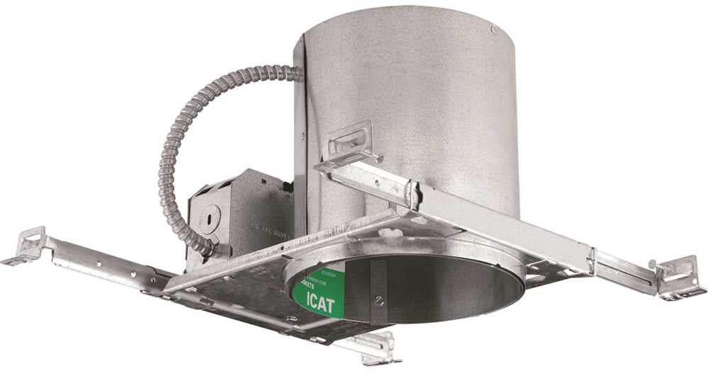 Prescolite® Led Downlight Housing With Nail Bar Hanger, Wire Quick Connect, Airshield, 6 In.
