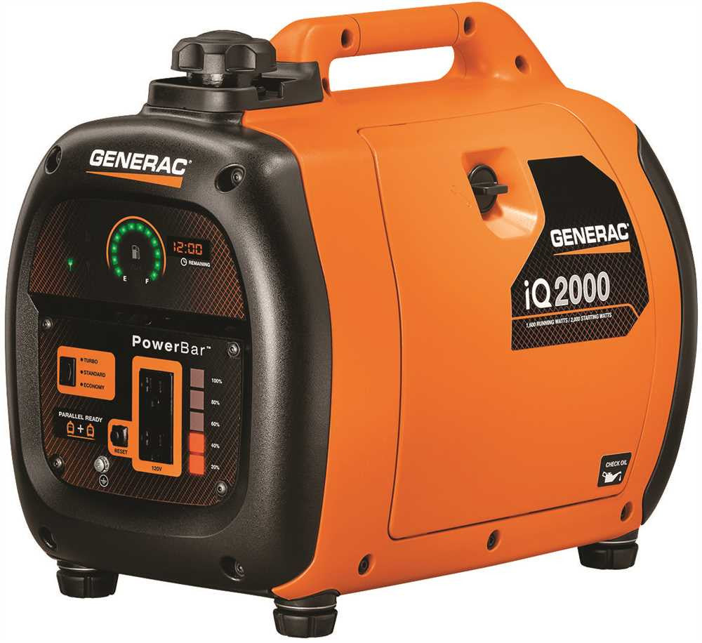 Generac® Iq2000 Inverter Portable Generator, 2000 Watt