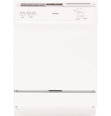 Hotpoint® Built-in 24-inch Dishwasher, White, 5 Cycles - 3 Options