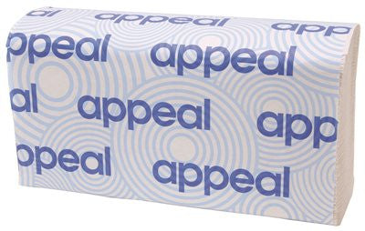 Appeal® Multifold Paper Towels, White, 9.125x9.5", 16 250-count Packs Per Case