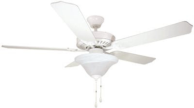 Bala® Dual Mount Ceiling Fan With Bowl Light Kit, 52 In., White