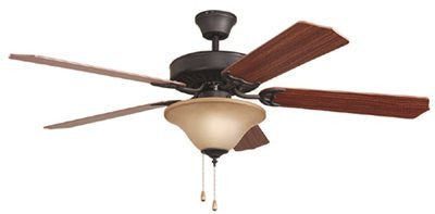 Bala® Dual Mount Ceiling Fan With Bowl Light Kit, 52 In., Aged Bronze