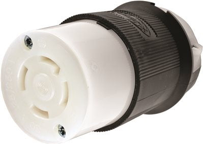Hubbell Insulgrip® Twist-lock® Generator Female Connector, 3 Pole 4 Wire, 30 Amp, 125-250 Volt, Nema Configuration L14-30r