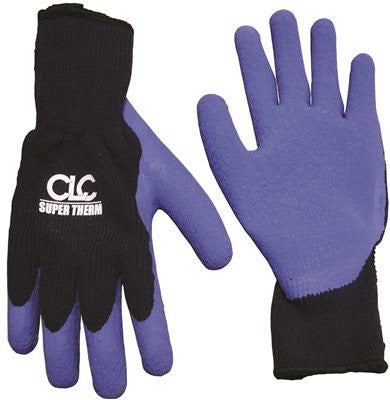 Clc® Super Therm™ Latex Dip Gripper Gloves With Elasticized Knit Wrists, Large