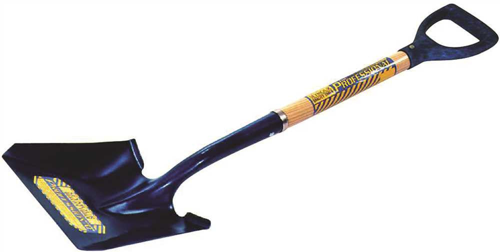 Seymour 20 Series Square Point Shovel Professional Grade, 30" Wood Handle And Poly D-grip