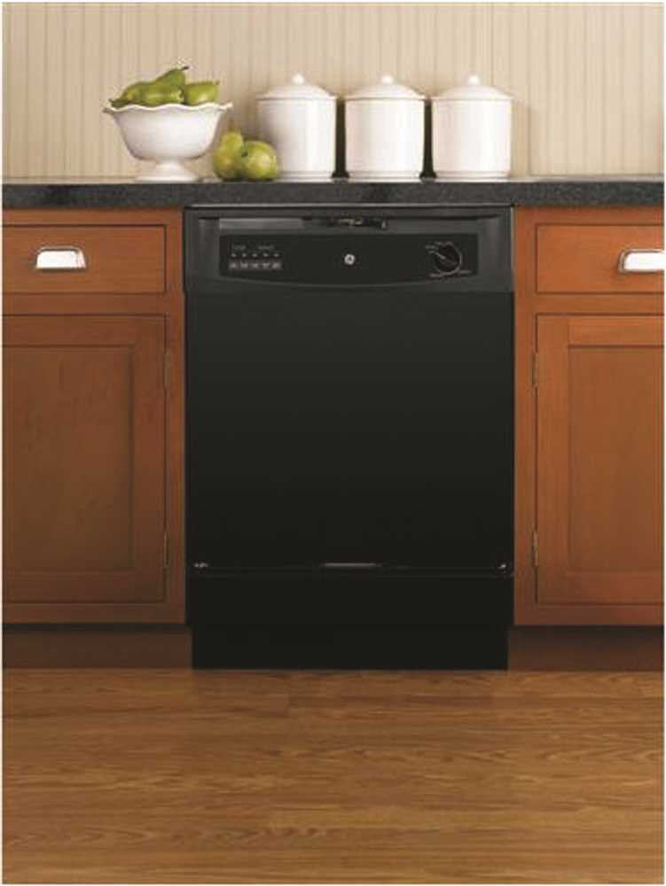 Ge® Built-in 24-inch Dishwasher, Black, 5 Cycles - 3 Options