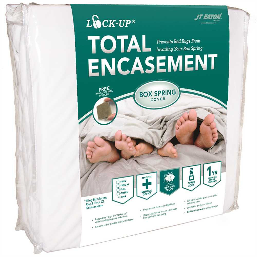 Jt Eaton™ Bed Bug Lock-up® Total Encasement Box Spring Cover, Twin