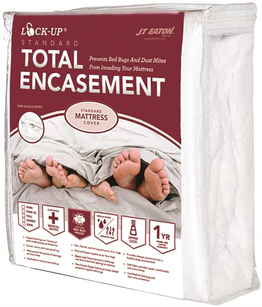Jt Eaton™ Bed Bug Lock-up® Total Encasement Mattress Cover, Twin