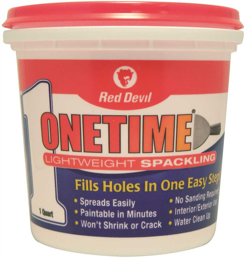 Onetime® Lightweight Spackling, 1- Quart