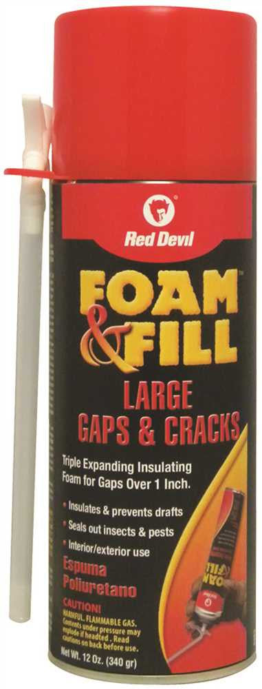 Foam & Fill® Triple Expanding Polyurethane Sealant, 12 Fl. Oz.