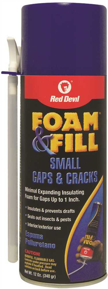 Foam & Fill® Minimal Expanding Polyurethane Sealant, 12 Fl. Oz.