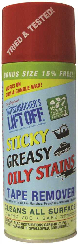 Motsenbocker's Lift Off ® Sticky, Oily & Greasy Stains & Tape Remover, 11 Oz.