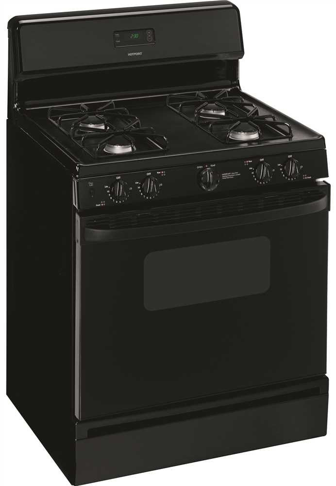 Hotpoint® 30-inch 4.8 Cu.ft. Free-standing Gas Range, Black