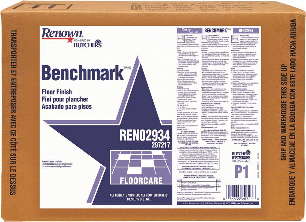 Renown® Powered By Butchers® Benchmark Floor Finish 5 Gallon Pail