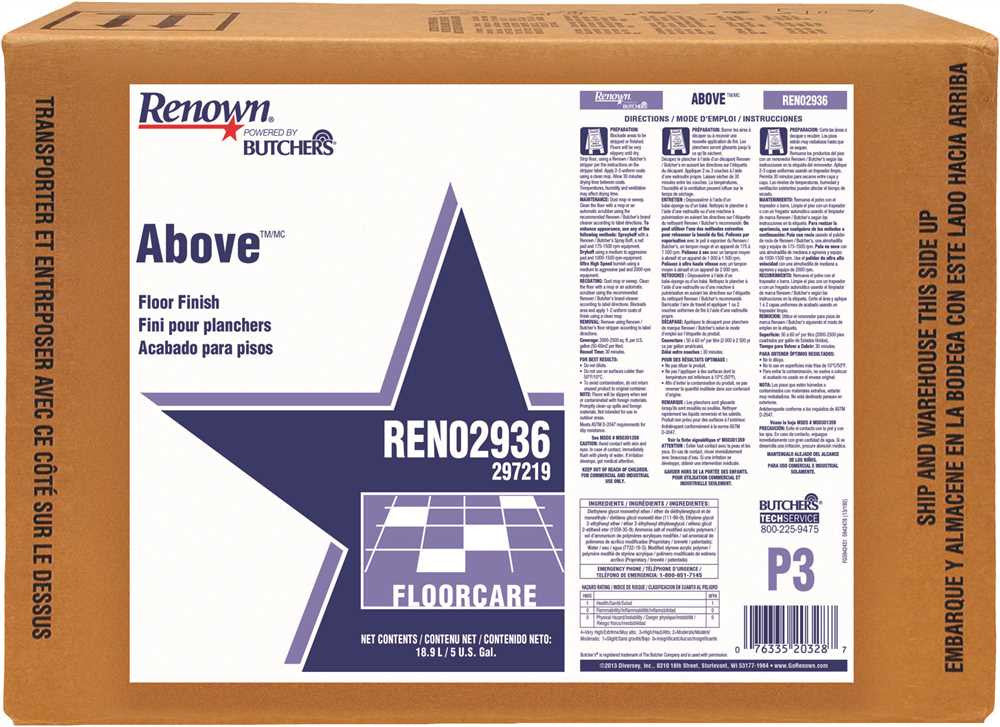 Renown® Powered By Butchers® Above Floor Finish 5 Gallon Pail