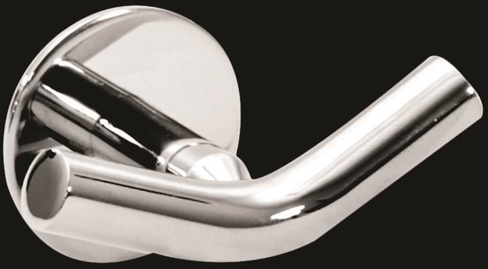 Wingits Modern Elegance™ Double Robe Hook, Polished Finish