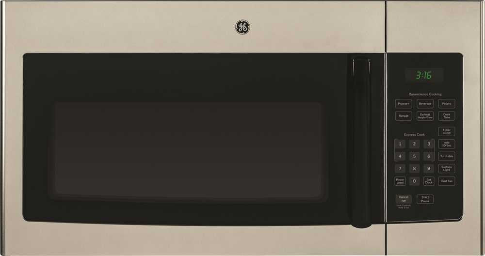 Ge® 1.6 Cu.ft. Over-the-range Microwave Oven, Silver, 1000 W