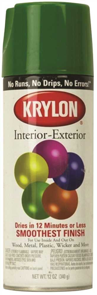 Krylon® 5-ball Interior-exterior Paint Enamel, Hunter Green, 12 Oz.