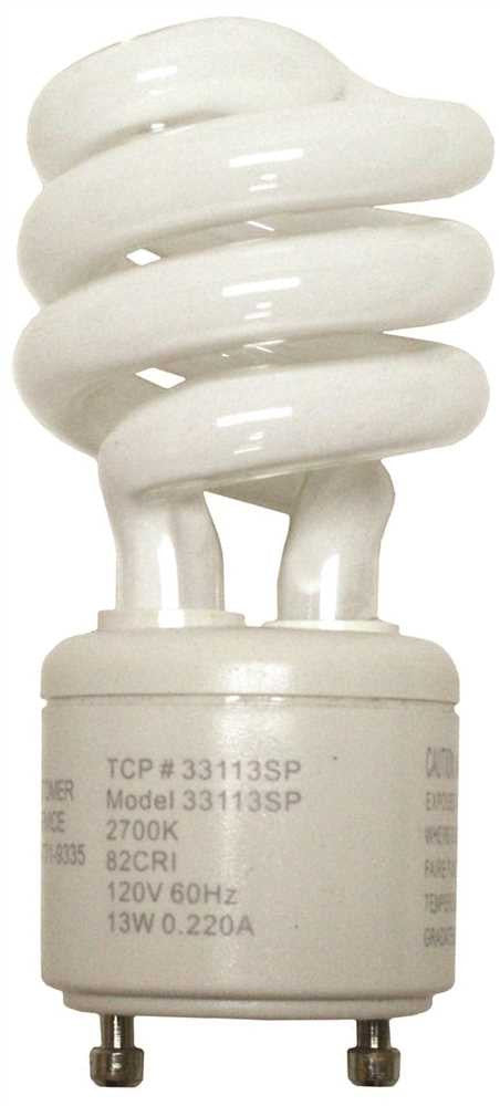 Tcp Springlamp® Spiral Compact Fluorescent Lamp, 13 Watts, 4100k, 82 Cri, Gu24 Base