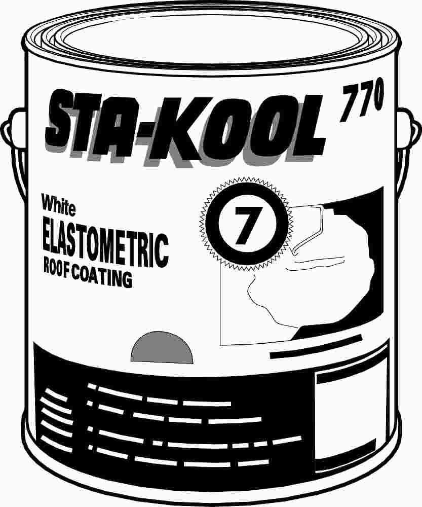 Gardner® Sta-kool® Ultra White Elastomeric Roof Coating, 1 Gallon