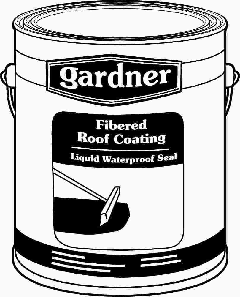 Gardner® Fibered Roof Coating, 1 Gallon