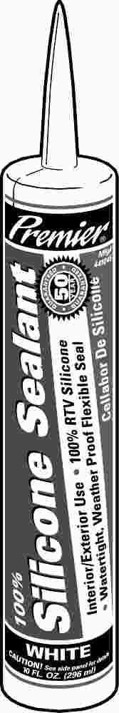 Premier® Silicone Sealant, 10.1 Fl. Oz., White