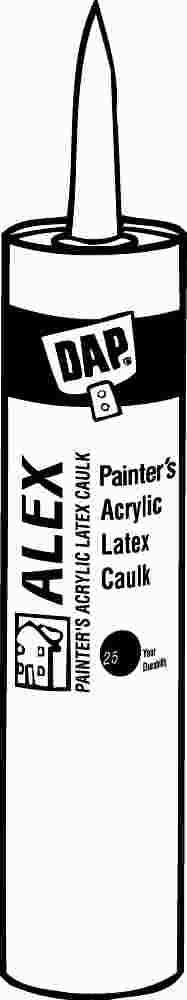 Dap® Indoor-outdoor Alex White Painters Caulk, 10.1 Oz.