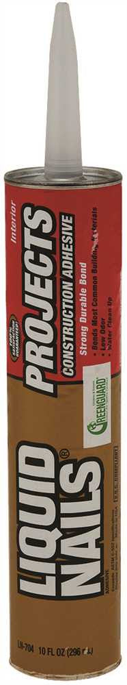 Liquid Nails® Interior Projects Adhesive, Latex, Low Voc